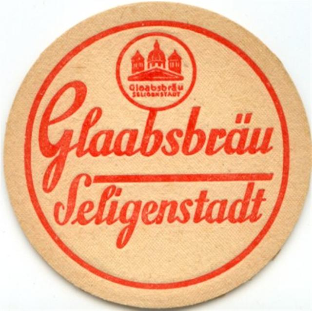 seligenstadt of-he glaab rund 2a (215-glaabsbräu seligenstadt-rot)